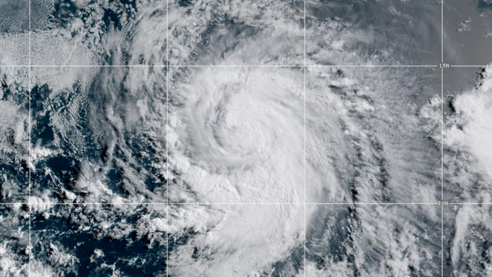 Image of Hurricane Calvin courtesy NOAA satellite.
