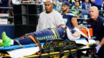 Seahawks' Cade Johnson Stretchered Off