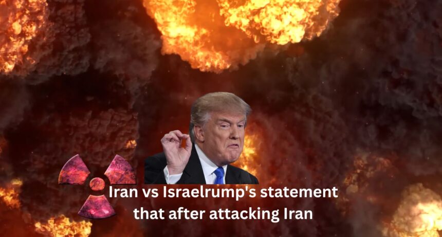 We heard Donald Trump's statement that after attacking Iran