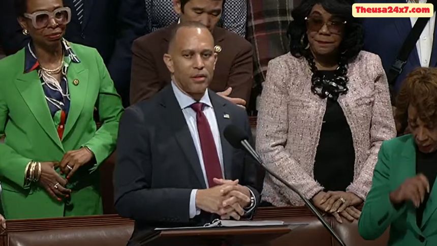 Hakim Jeffries speaks before the vote on President Trump's "big beautiful bill."